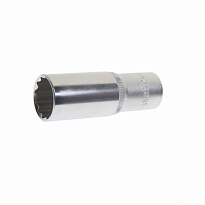 Головка торцевая глубокая 21мм 1/2"DR 12-гранная ЭВРИКА /1/10